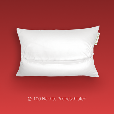 Product HOME Kopfkissen displayed on a clean background, showing main features and details, no visible text, neutral and inviting presentation